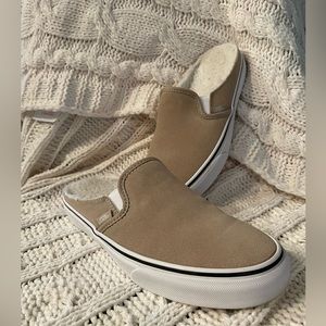 Vans Asher Sherpa Lined Suede Mule-Size 7